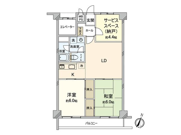 マンション草加旭園 間取図(平面図)