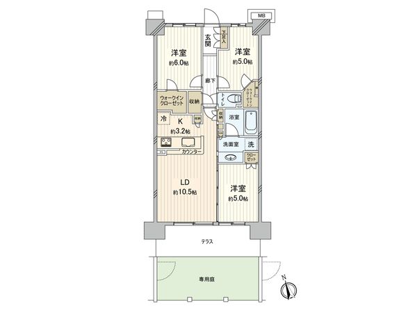 シティテラス八潮 間取図(平面図) シティテラス八潮 間取図(平面図)
