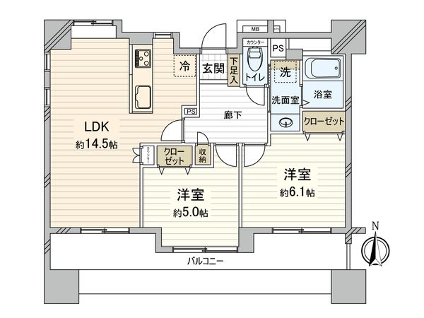 レーベンリヴァーレ草加レイール 間取図(平面図)