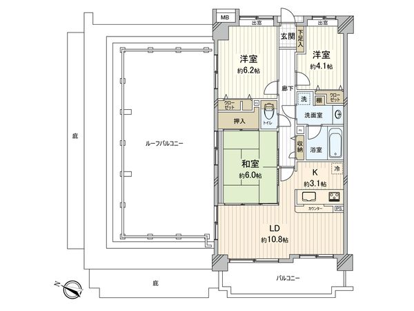 アルファグランデ草加松原 間取図(平面図) 間取図(平面図)