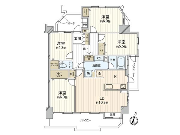 ルネ綾瀬 間取図(平面図) 間取図(平面図)