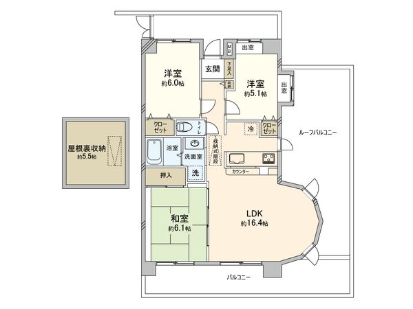 クレアール草加 間取図(平面図) 間取図(平面図)