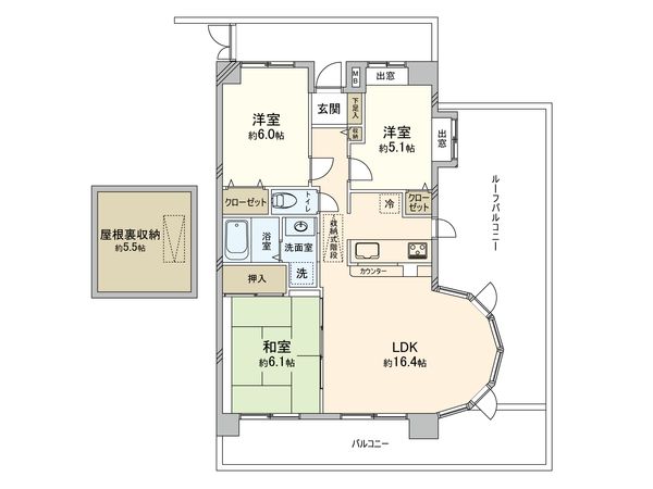 クレアール草加 間取図(平面図) 間取図(平面図)