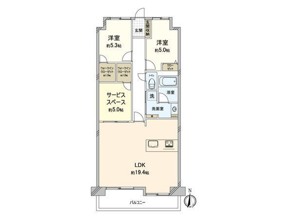 メゾン草加松原 間取図(平面図) メゾン草加松原 間取図(平面図)
