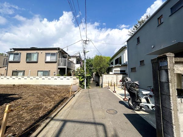 品川区旗の台6丁目 土地 前面道路含む外観