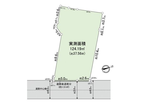 品川区平塚3丁目 建物条件付土地 区画図