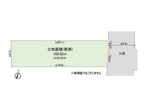 品川区小山2丁目 土地 区画図 品川区小山2丁目 土地 区画図