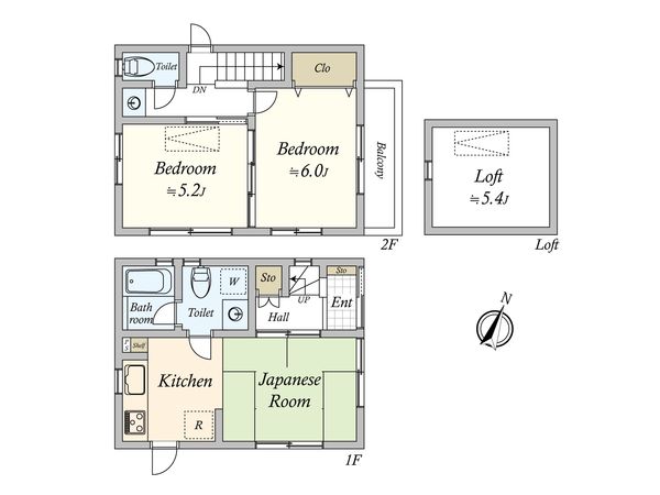品川区小山台1丁目 戸建 間取図(平面図)