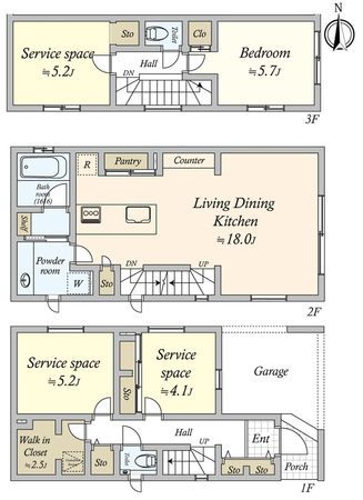 目黒本町六丁目 戸建 間取図(平面図)
