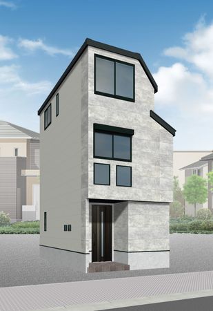 目黒本町6丁目 新築戸建 外観パース図