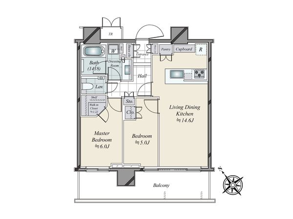 パークシティ武蔵小山ザタワー 間取図(平面図) パークシティ武蔵小山ザタワー 間取図(平面図)