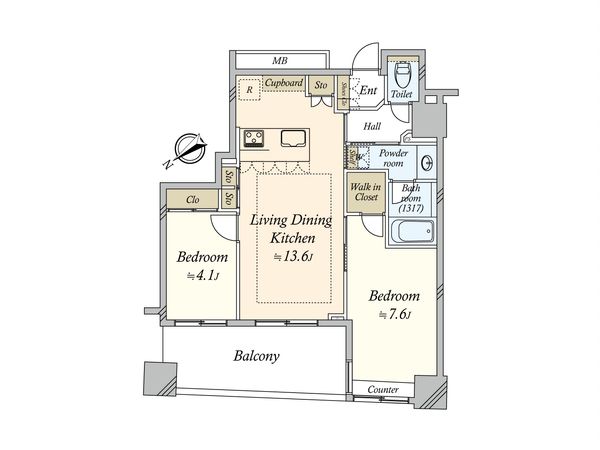 パークホームズ武蔵小山 間取図(平面図)