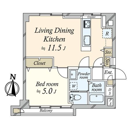 太平洋戸越マンション 間取図(平面図)