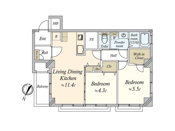 パシフィック西戸越マンション 間取図(平面図) パシフィック西戸越マンション 間取図(平面図)