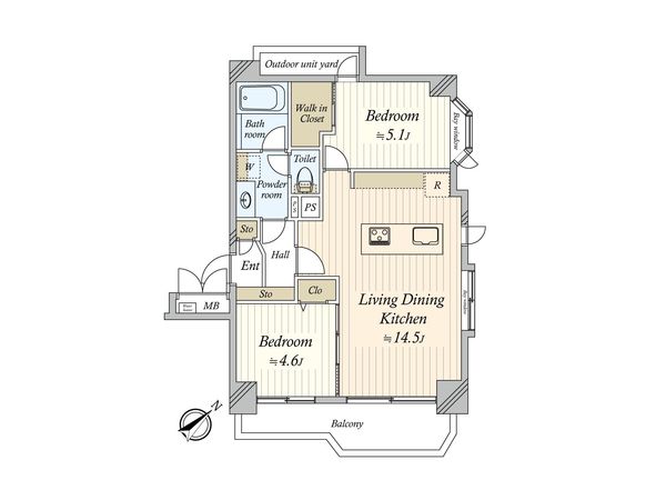 アルス武蔵小山 間取図(平面図) 間取図(平面図)