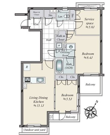 ロイヤルシーズン白金台 間取図(平面図)