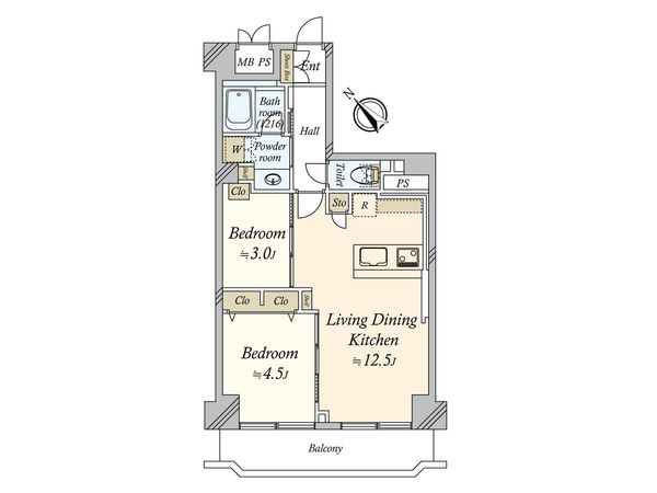 ライオンズマンション武蔵小山 間取図(平面図)