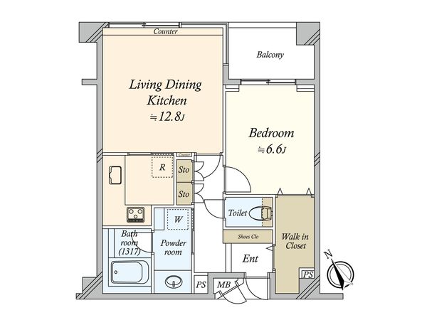 グランドメゾン不動前 間取図(平面図)
