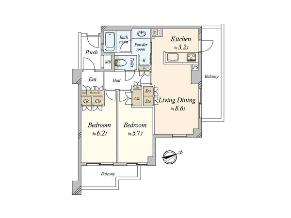 ジェイパーク不動前参番館 間取図(平面図) ジェイパーク不動前参番館 間取図(平面図)