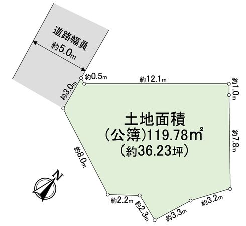 神木本町4丁目 土地 区画図 神木本町4丁目 土地 区画図