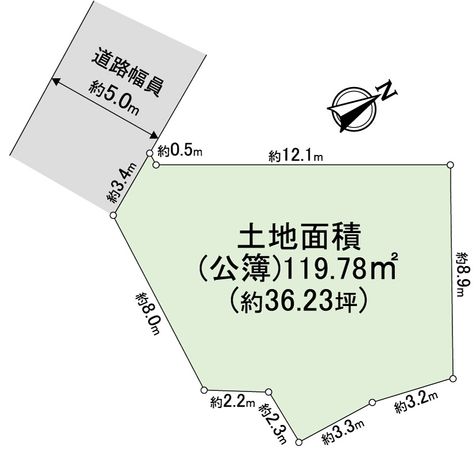 神木本町4丁目 土地 区画図 神木本町4丁目 土地 区画図