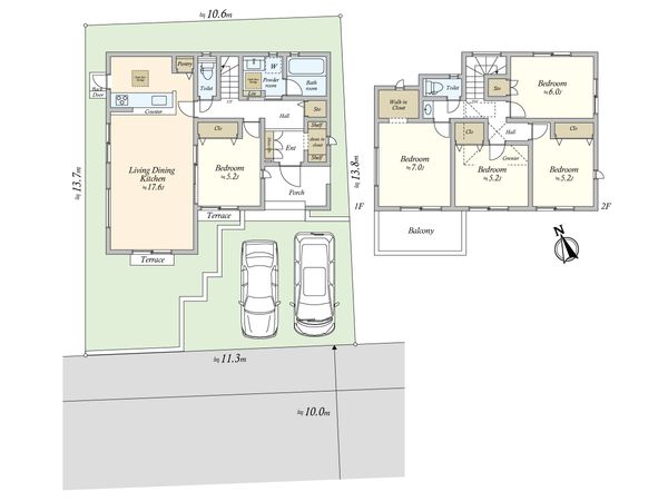 鉄町 新築戸建 間取図(平面図)