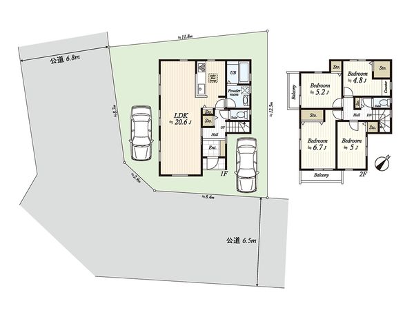大場町 新築戸建 間取図(平面図)