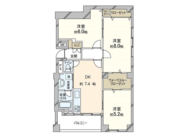 ファミリーコーポ市ケ尾 間取図(平面図) ファミリーコーポ市ケ尾 間取図(平面図)
