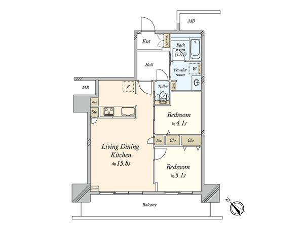 勝どきビュータワー 間取図(平面図) 勝どきビュータワー 間取図(平面図)