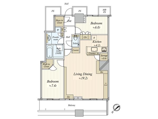 THE TOKYO TOWERS MID TOWER 間取図(平面図)