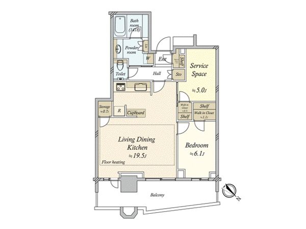 パークタワー勝どきミッド 間取図(平面図) 間取図(平面図)