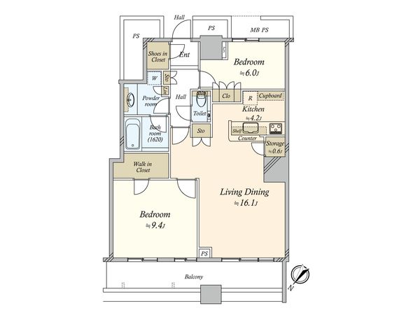 THE TOKYO TOWERS MID TOWER 間取図(平面図) 間取図(平面図)