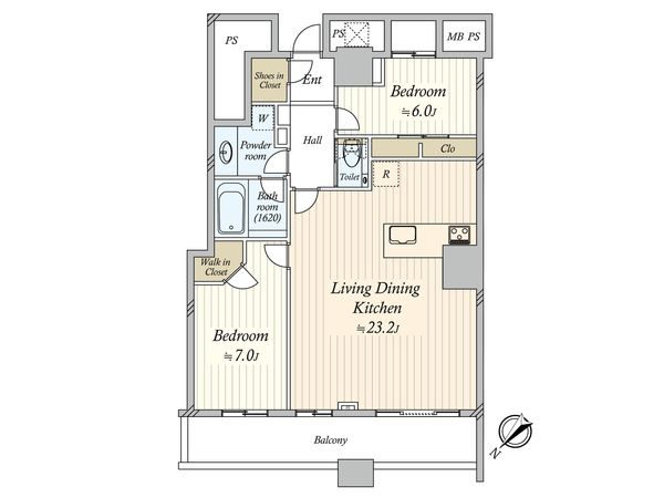 THE TOKYO TOWERS MID TOWER 間取図(平面図) 間取図(平面図)