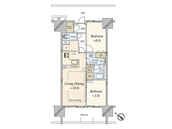 東京ミッドベイ勝どき 間取図(平面図) 間取図(平面図)