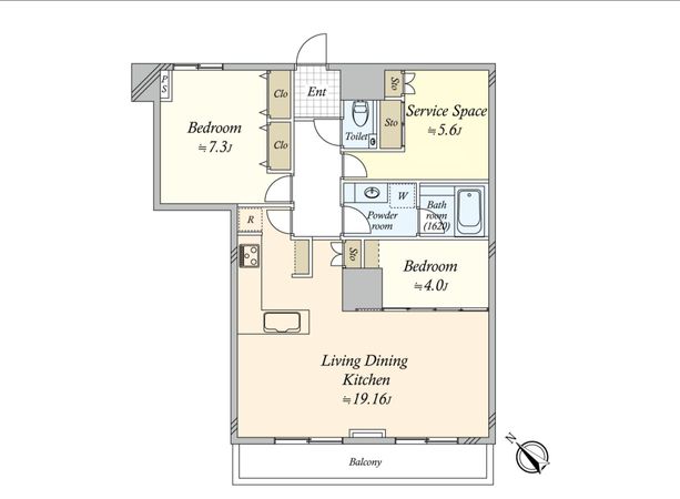 THE TOKYO TOWERS MID TOWER 間取図(平面図)