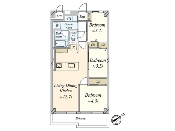 ソフトタウン晴海 間取図(平面図) ソフトタウン晴海 間取図(平面図)