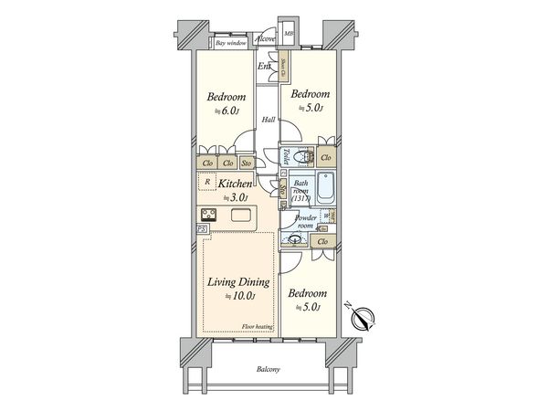 クレストシティレジデンス 間取図(平面図) クレストシティレジデンス 間取図(平面図)