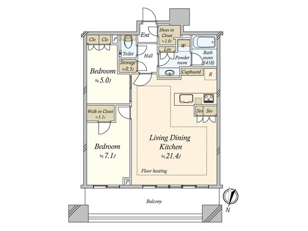 パークタワー勝どきサウス 間取図(平面図) パークタワー勝どきサウス 間取図(平面図)