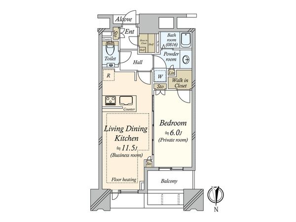 ドゥ・トゥール EAST 間取図(平面図) ドゥ・トゥール EAST 間取図(平面図)