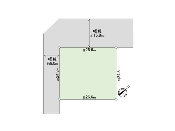 柏市中十余二 土地 区画図