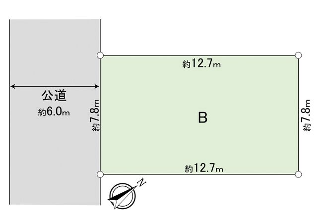 柏市松葉町7丁目 土地 区画図 柏市松葉町7丁目 土地 区画図