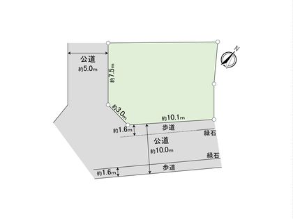 流山市駒木 土地 区画図