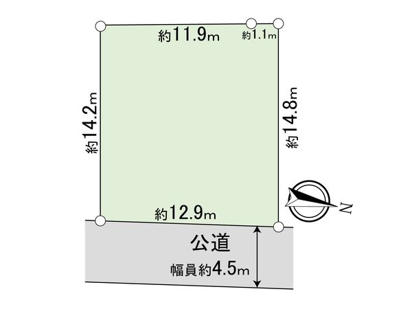 流山市駒木台 土地 区画図