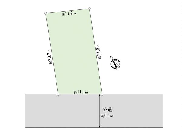 野田市上花輪新町 土地 区画図 区画図