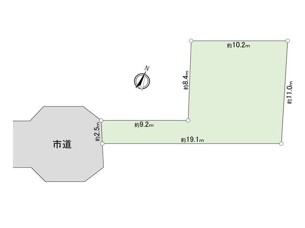 柏市豊四季 土地 区画図