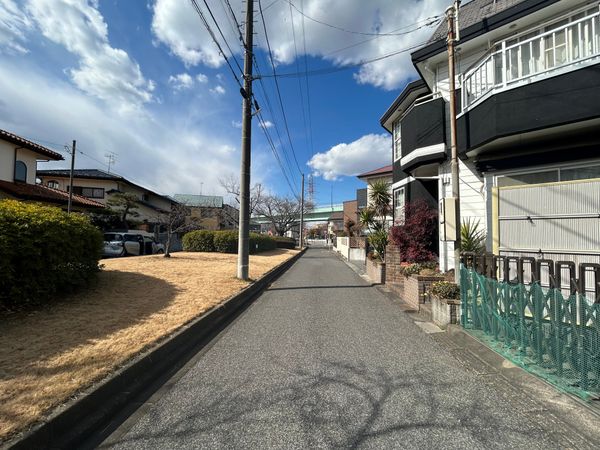 流山市三輪野山1丁目 土地 前面道路含む外観 流山市三輪野山1丁目 土地 前面道路含む外観
