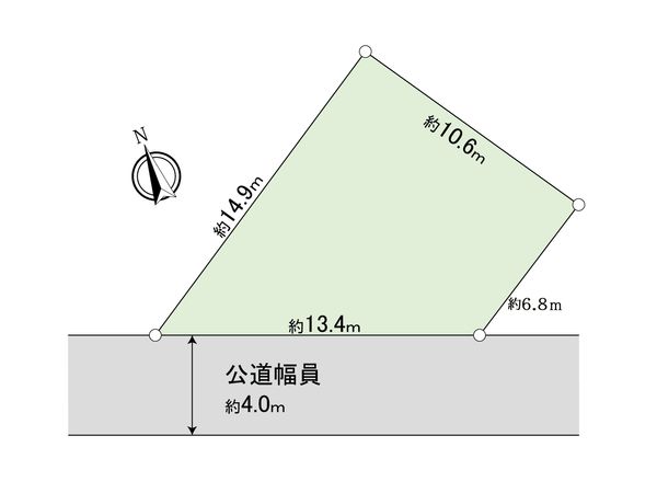 流山市三輪野山1丁目 土地 区画図 流山市三輪野山1丁目 土地 区画図