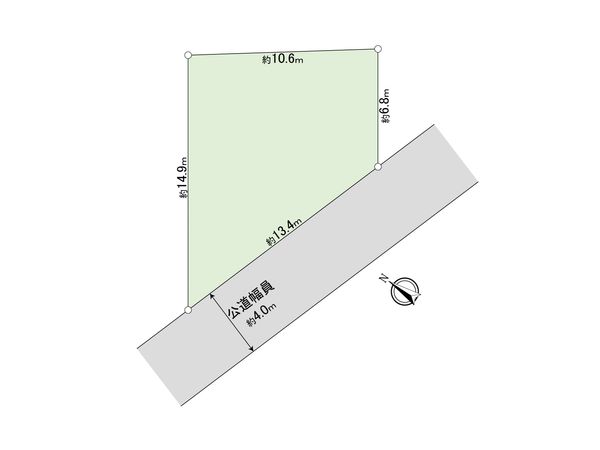 流山市三輪野山1丁目 土地 区画図 流山市三輪野山1丁目 土地 区画図