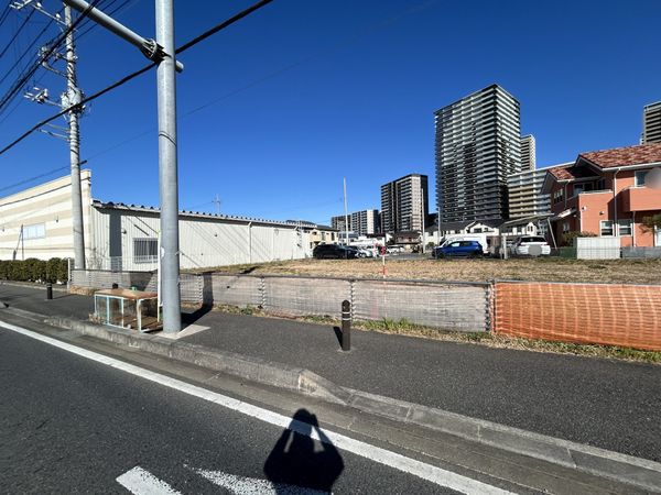 柏市十余二 土地 前面道路含む外観 柏市十余二 土地 前面道路含む外観