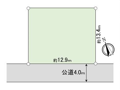 流山市駒木 土地 区画図